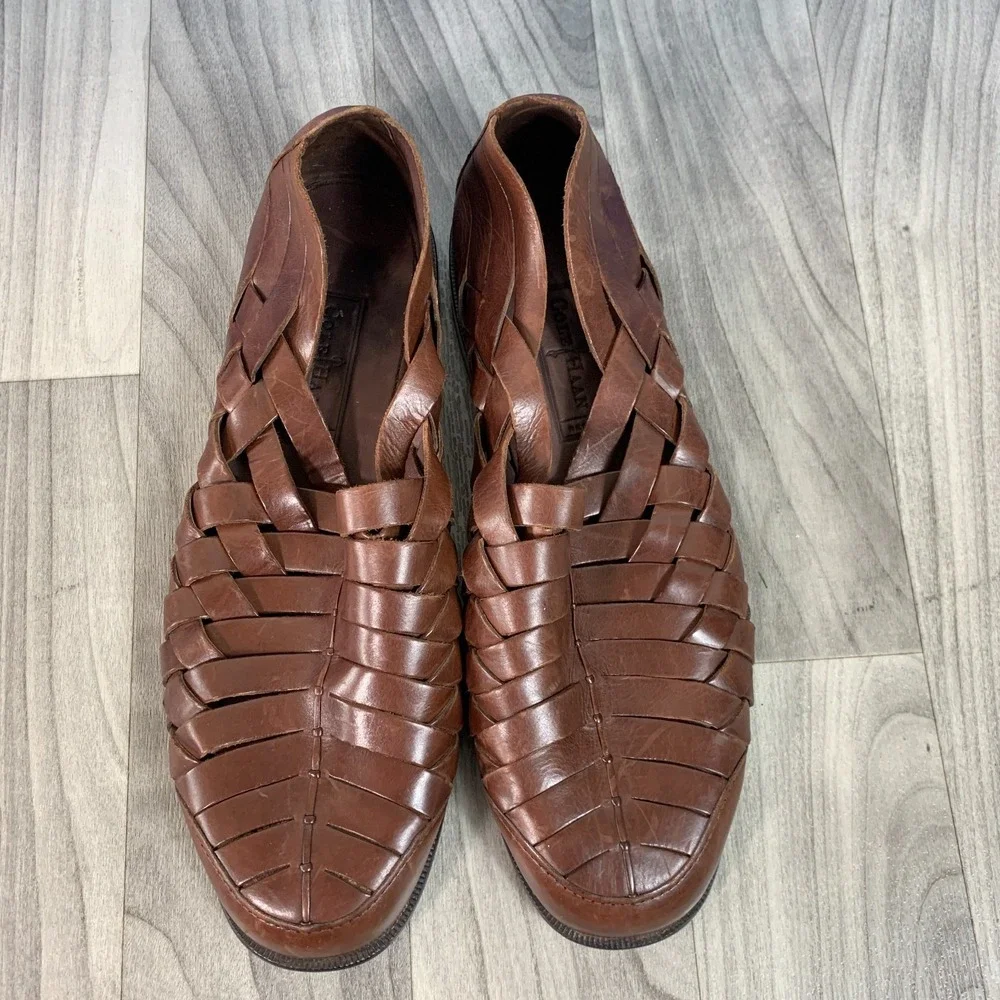 Cole Haan Resort Huarache Vintage Woven Leather Sandals Mens 10.5 D Shoes 09237